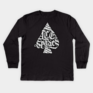 Ace of Spades Kids Long Sleeve T-Shirt